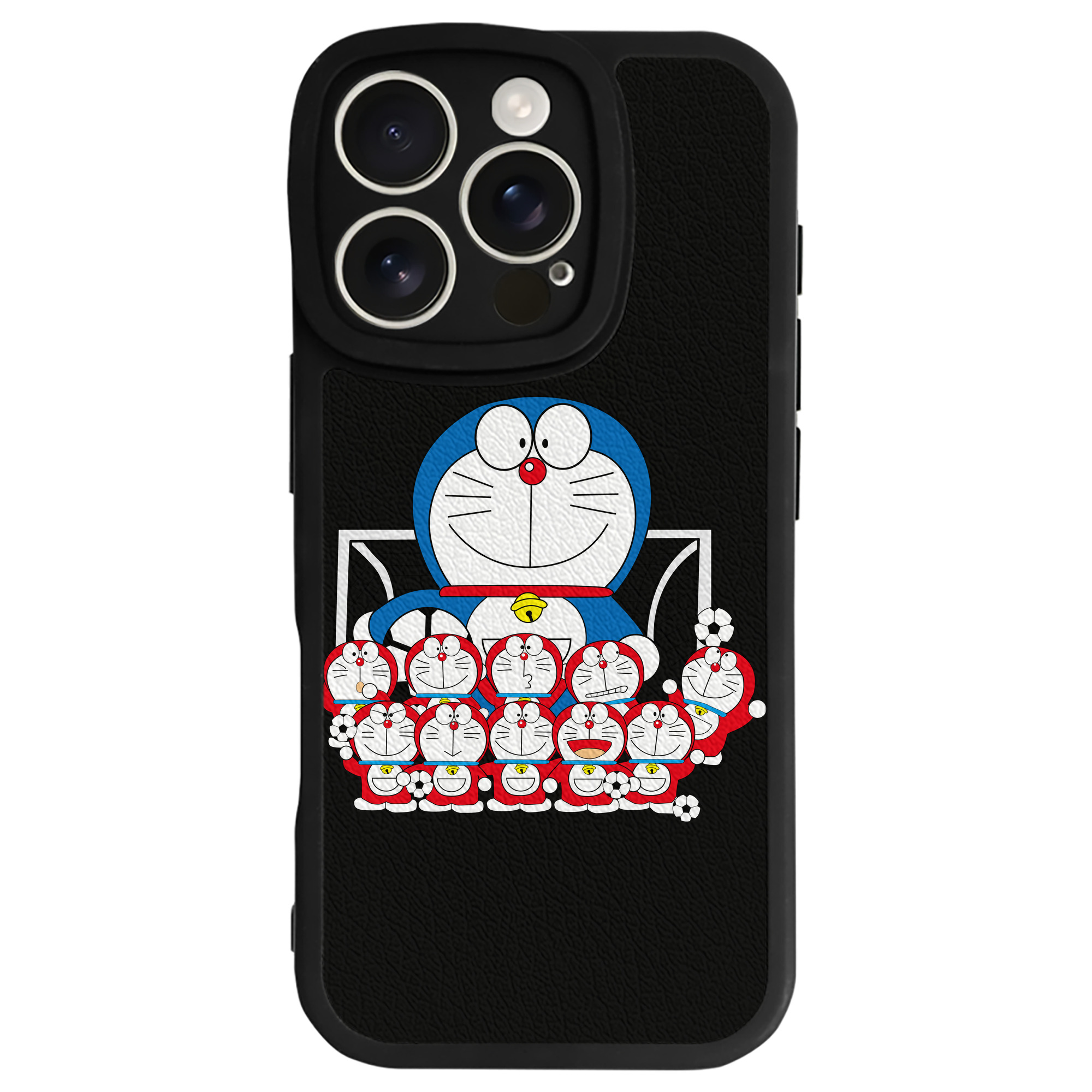 （画像用） ドラえもん Doraemon 【iPhone 16シリーズ対応】シリコンスマホケース（レザー調） 材質：シリコン